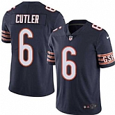 Nike Men & Women & Youth Bears 6 Jay Cutler Navy Blue NFL Color Rush Limited Jersey,baseball caps,new era cap wholesale,wholesale hats